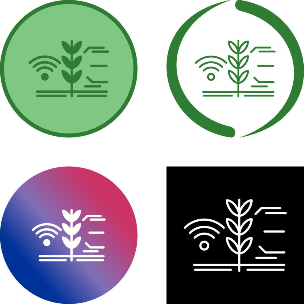 Smart Farm Icon Design Stock Free