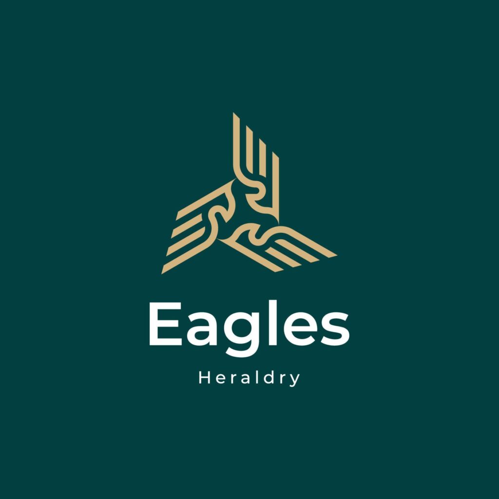 eagle logo design inspiration. eagle line art logo Stock Free