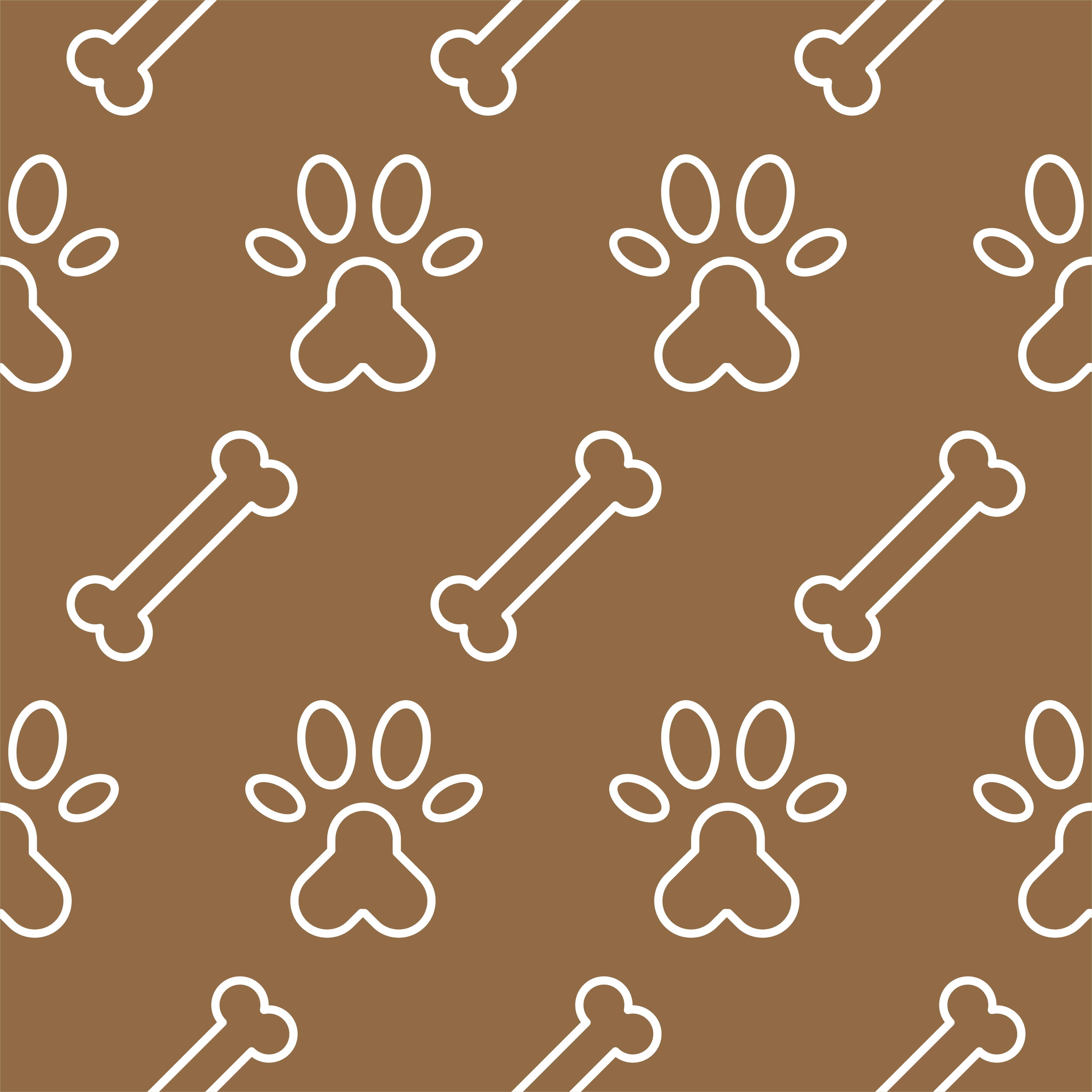 dog seamless pattern theme, bone, paw foot print Free Vector