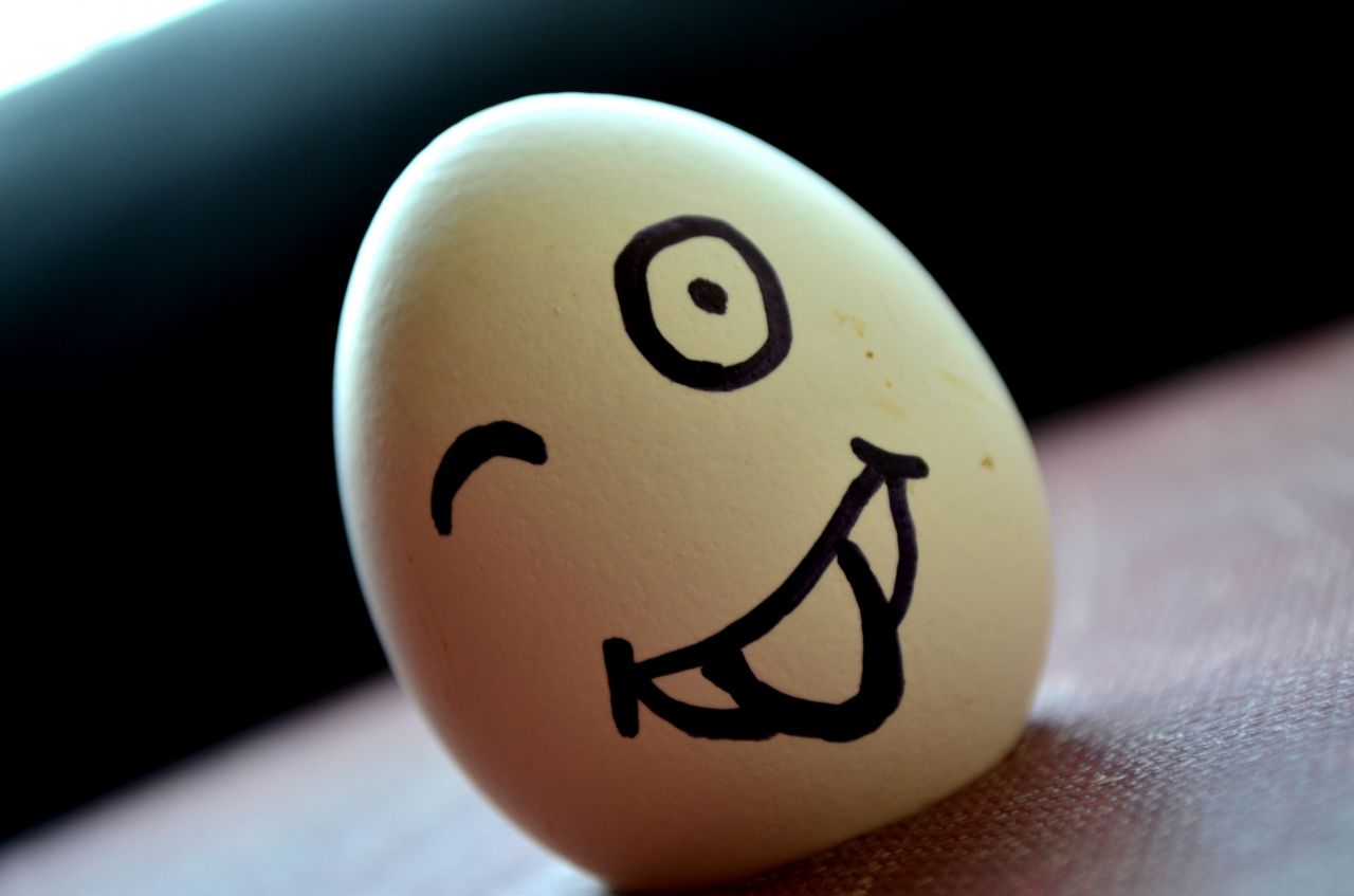 Mad Egg Emoticon Stock Free