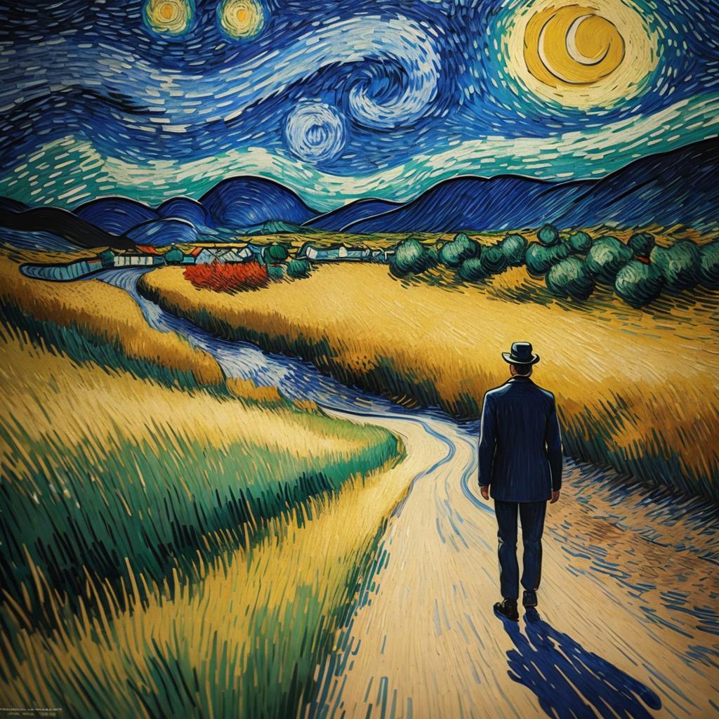 Urlo di munch, vincent by @ai_generated