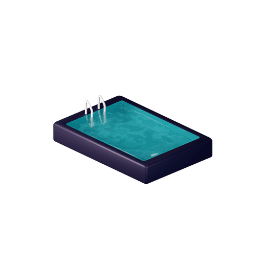 Swimming, pool, water 3D illustration