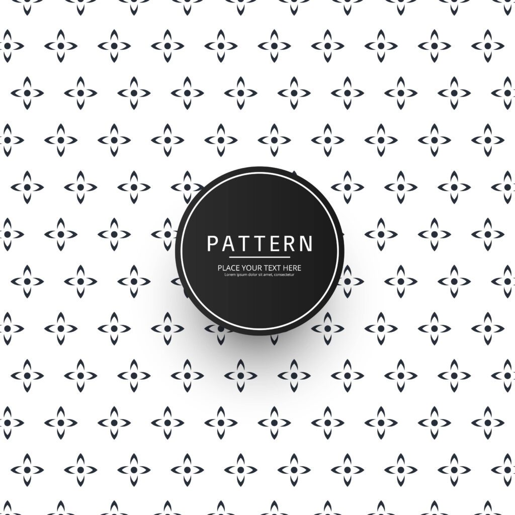 Abstract Floral Tiles Seamless pattern design Free Vector