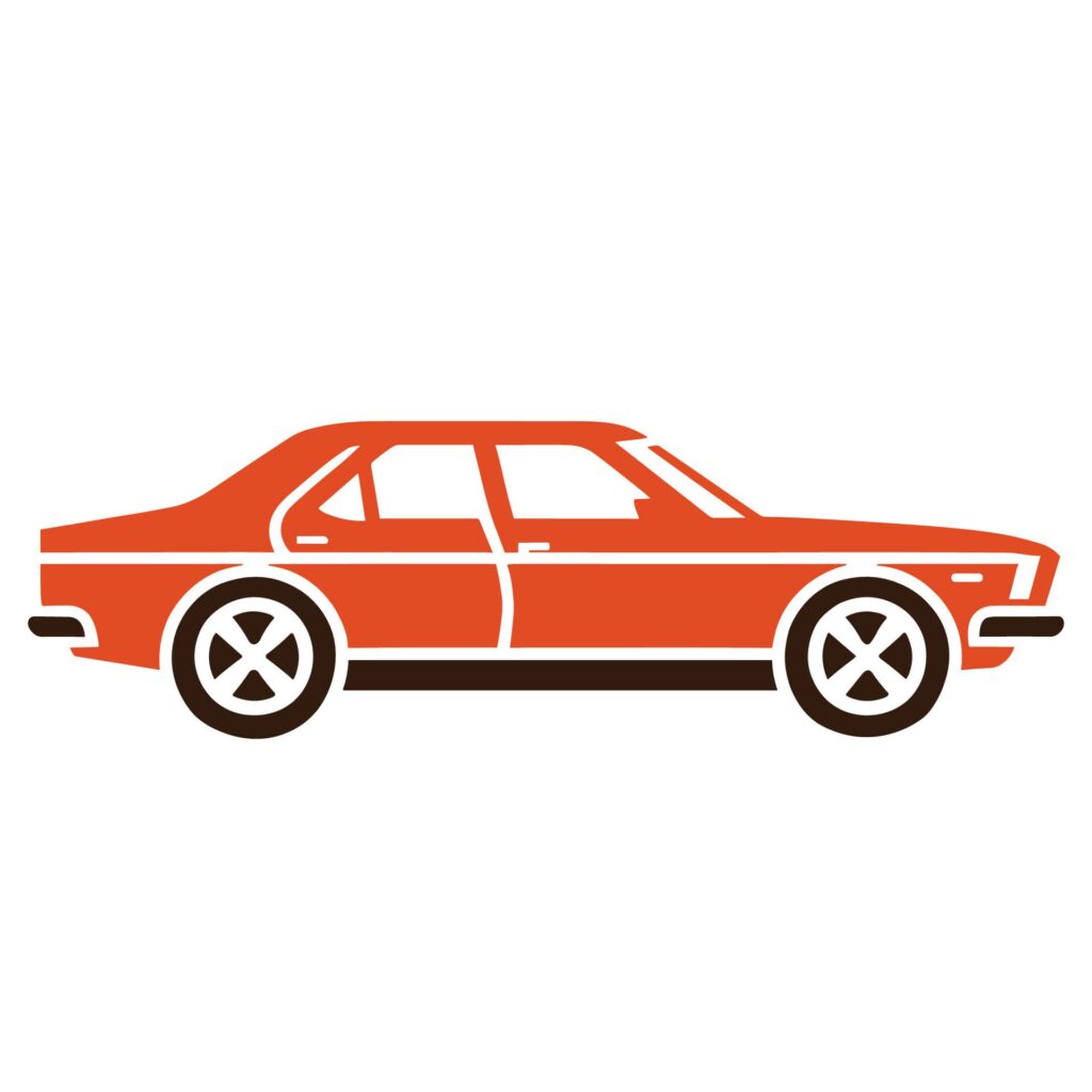 Orange Car Clipart Illustration, AI Generative free Vector Free Vector