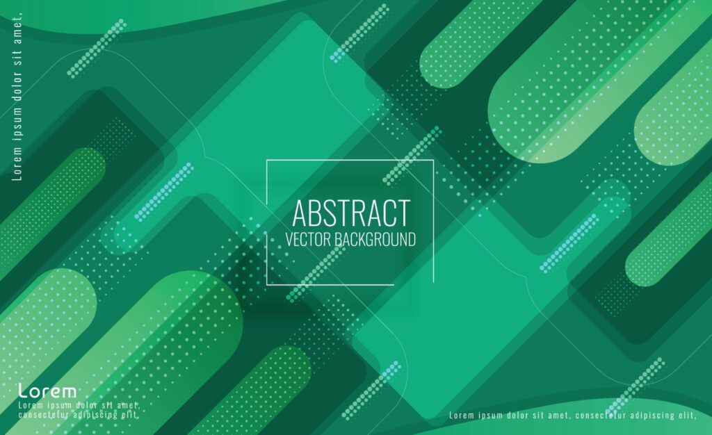 Abstract Green Data Futuristic Background Free Vector