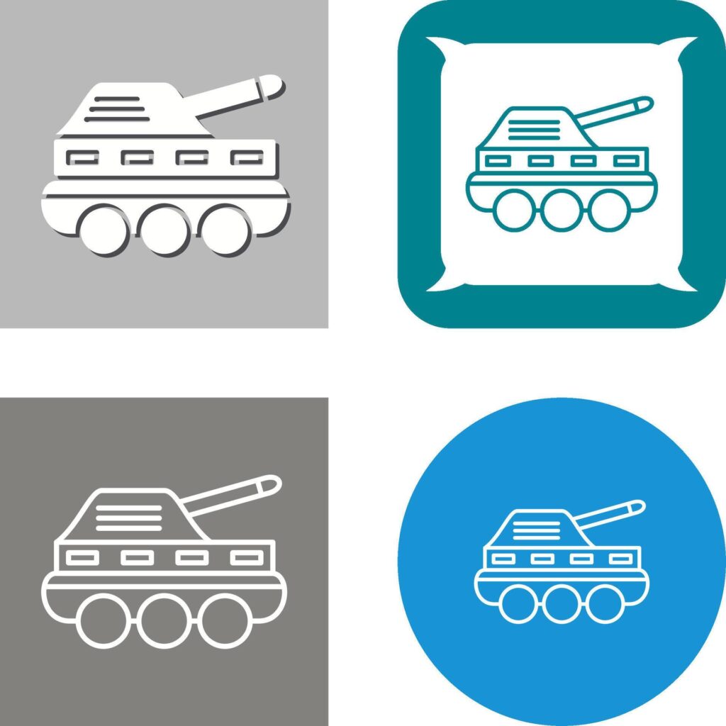 Infantry Tank Icon Design Stock Free