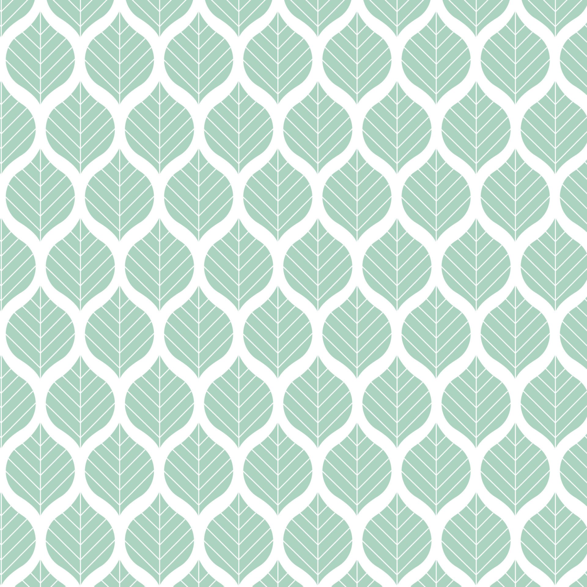 Abstract geometric leaves vector seamless pattern background Free Vector