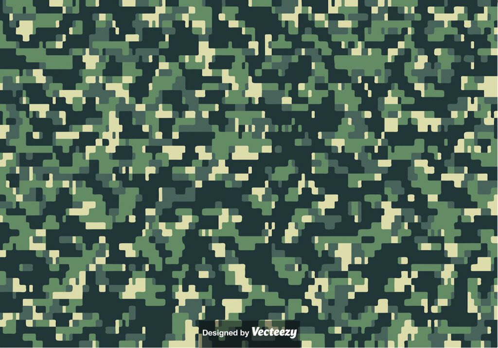 Pixelated MULTICAM Camouflage Pattern Vector Free Vector and Free SVG