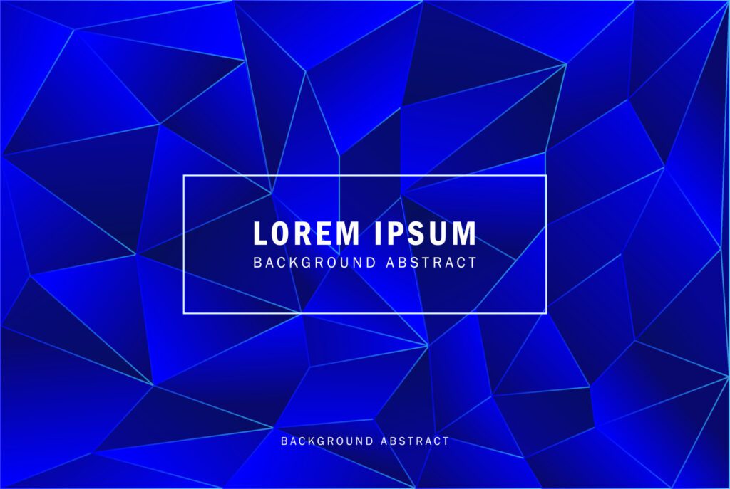 background liquid Colorful blue triangle geometric abstract design Free Vector