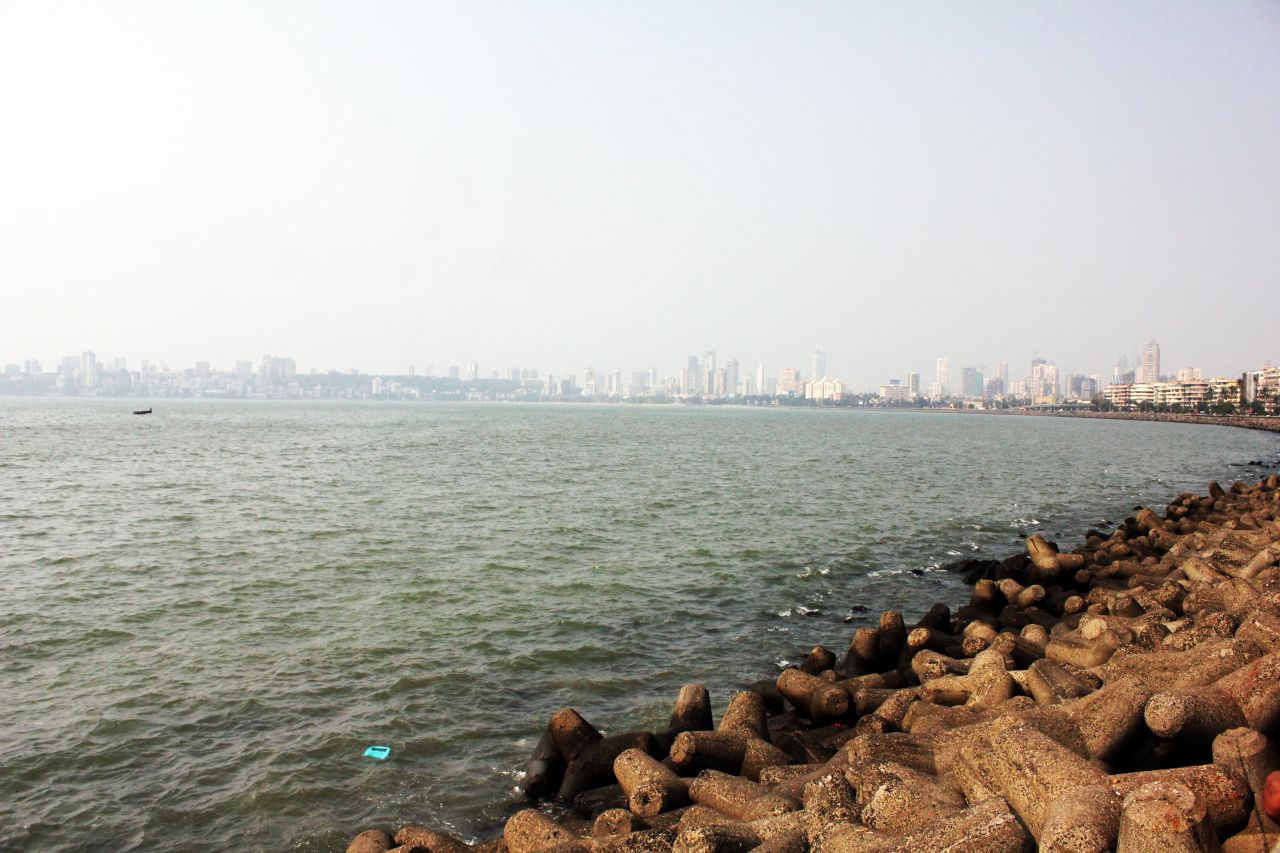 Marine Drive Sea Mumbai Stock Free