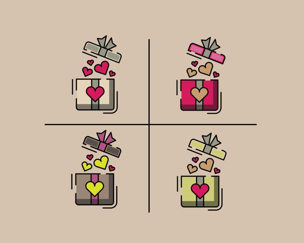 valentine icon gift asset graphic Stock Free