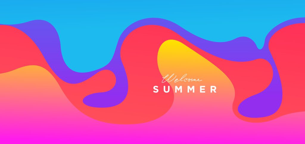 Colorful summer abstract background Free Vector and Free SVG