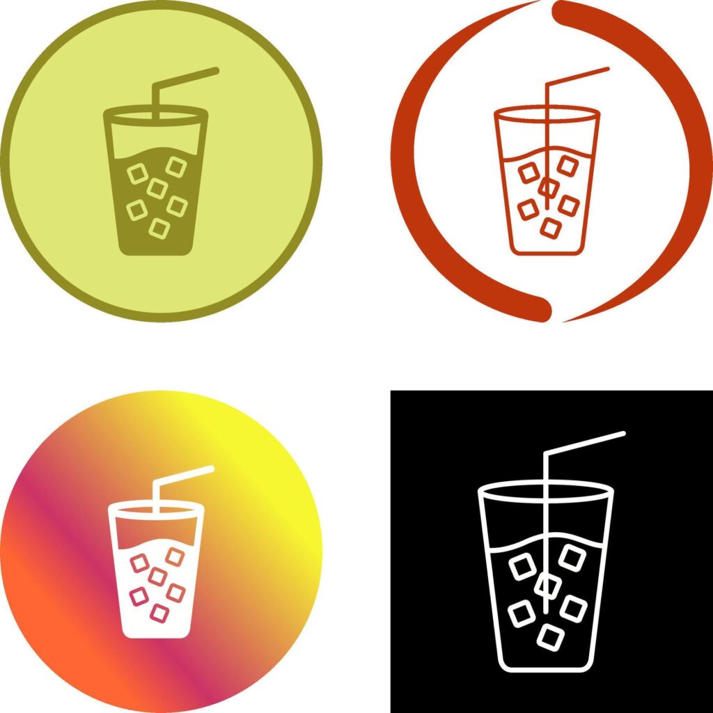 Cold Drink Icon Design Stock Free