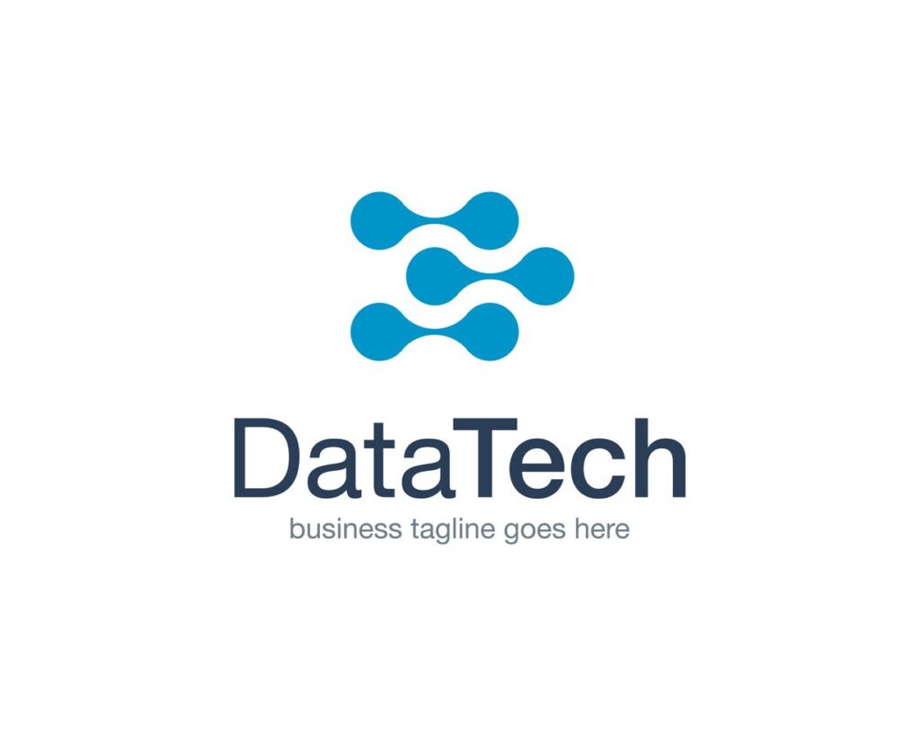 Data Technology Logo Icon Vector Stock Free