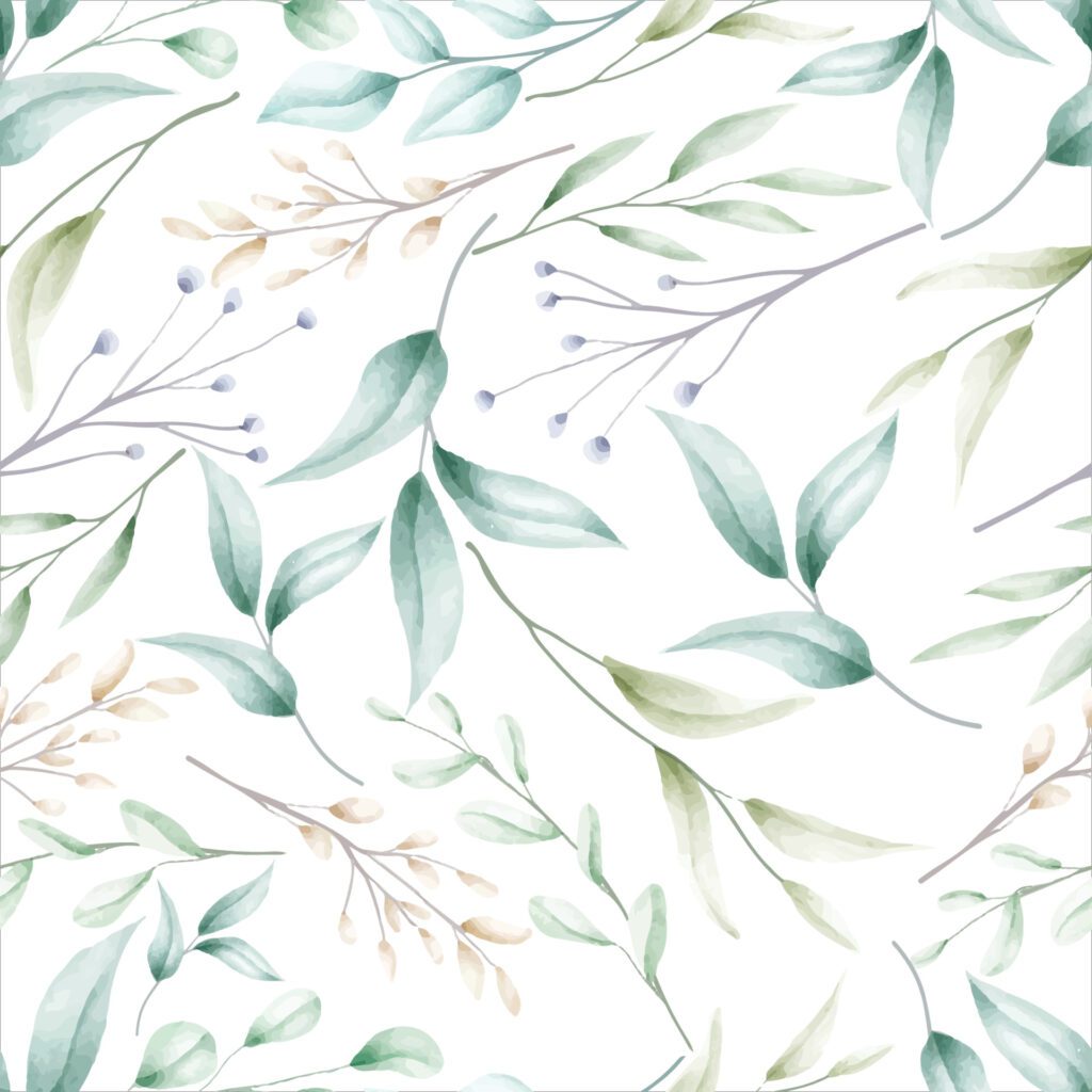 Beautiful watercolor floral seamless pattern Free Vector