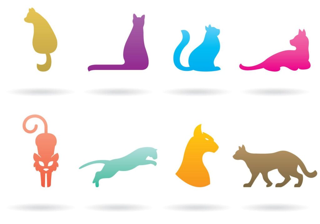 Cat Logo Vectors Stock Free and Free SVG