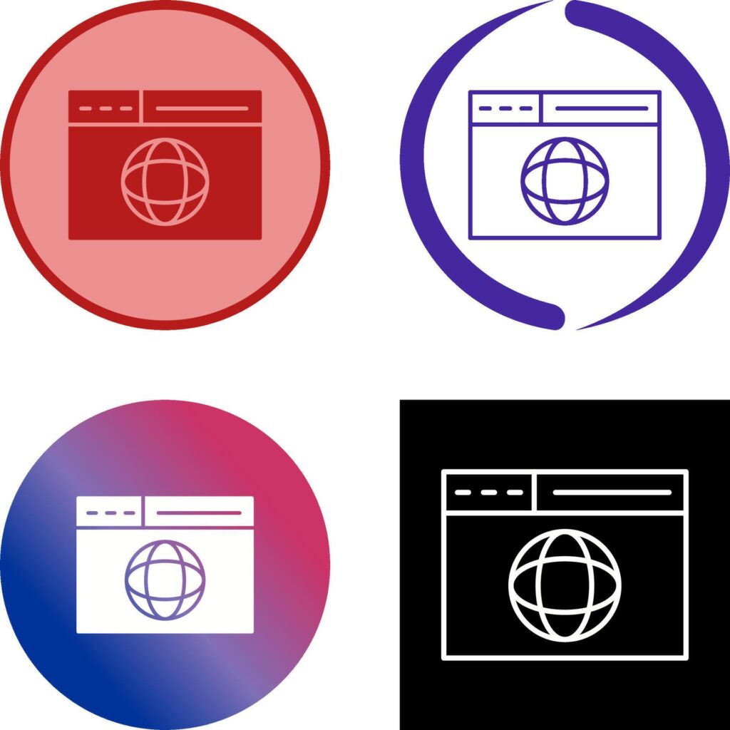 Web Page Icon Design Stock Free