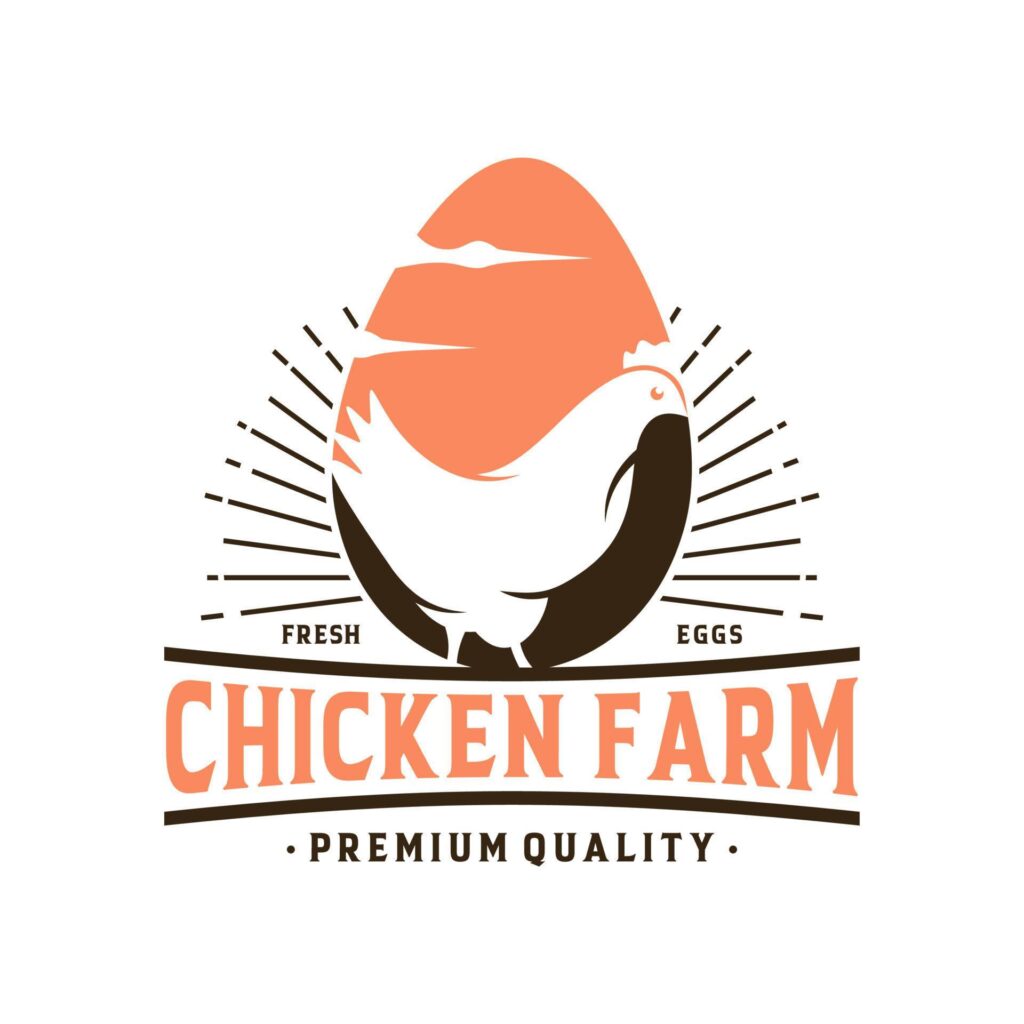 Chicken Farm Logo Vector Template Stock Free