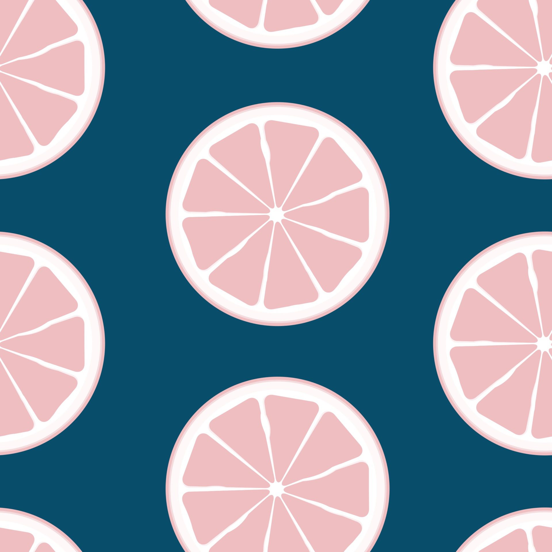 Abstract Citrus Seamless Pattern Background Vector Illustration Free Vector