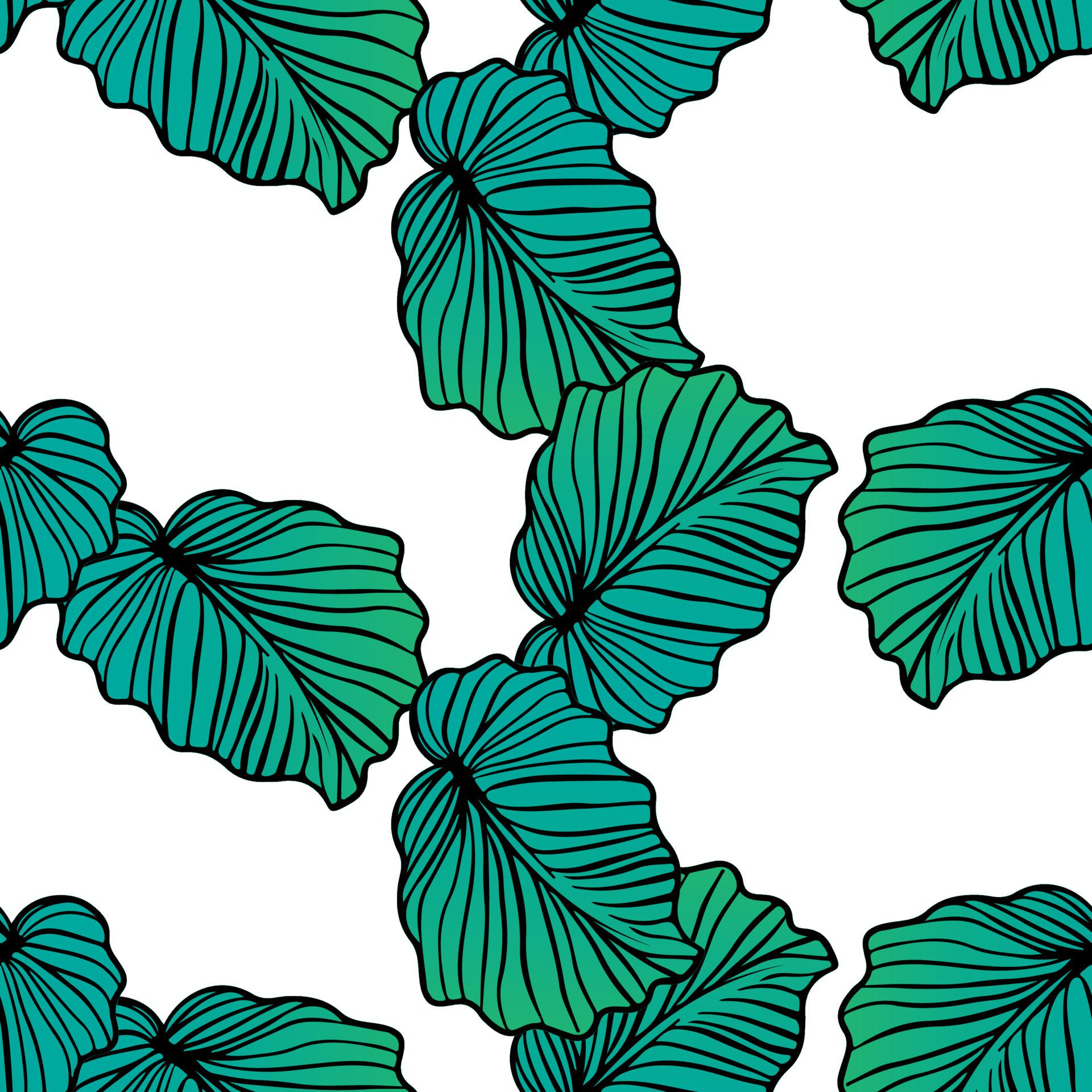 Geometric plant seamless pattern Free Vector and Free SVG