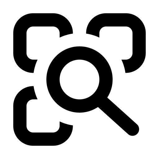 
									Search, view, magnifying glass icon