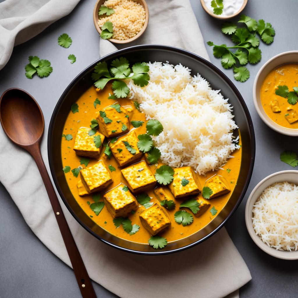 Paneer curry in a by @ai_generated