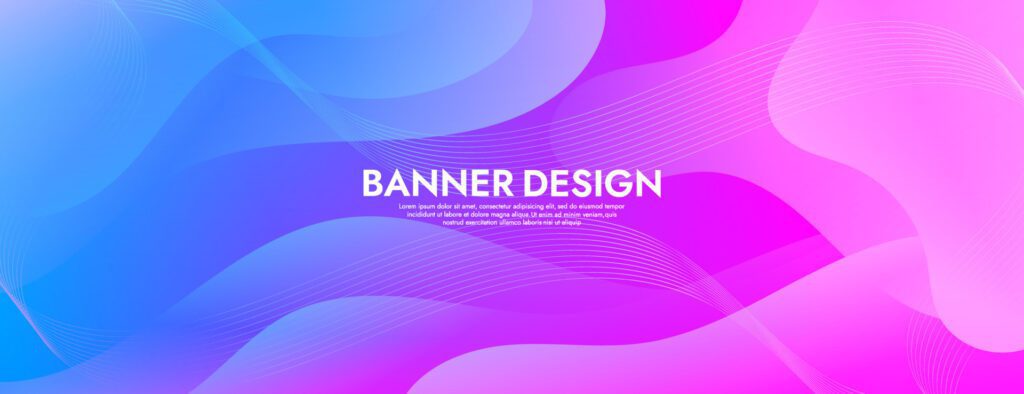 Abstract Colorful Fluid Wave Banner Template Free Vector