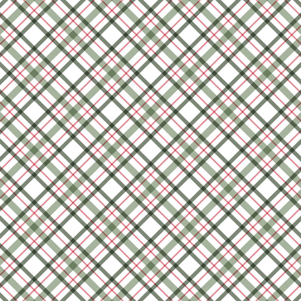 Plaid pattern background in Christmas colours Free Vector