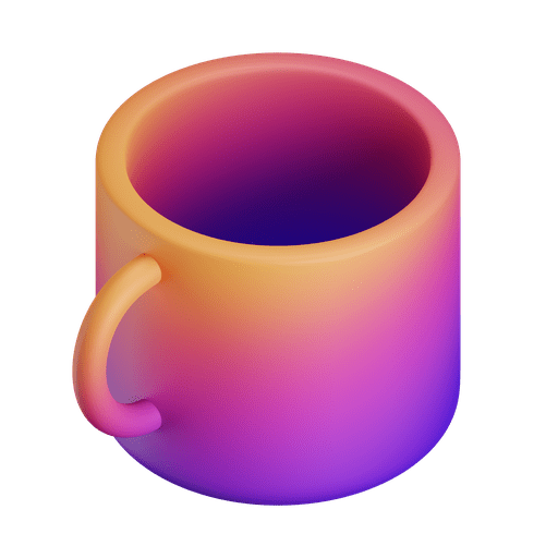 Cup, coffee, drink 3D illustration