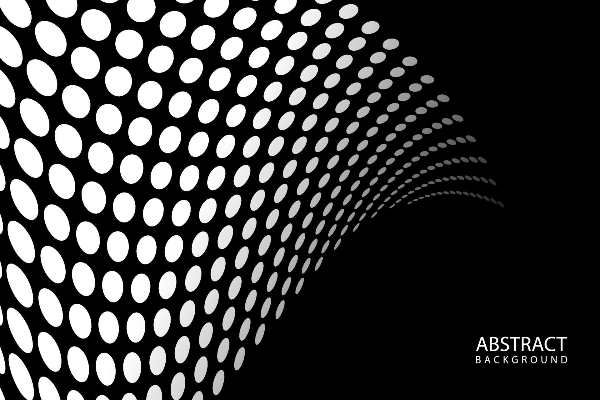 Abstract background with white wavy circle pattern Free Vector