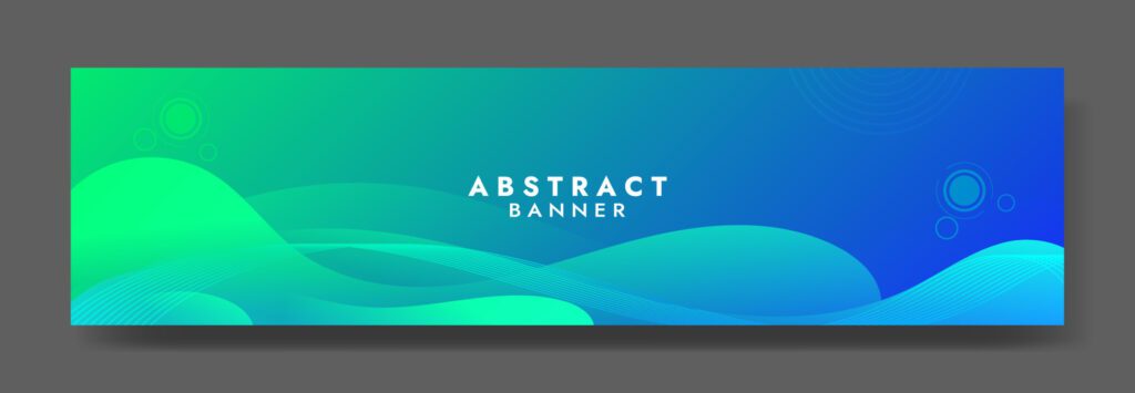 Abstract Blue Fluid Wave Banner Template Free Vector