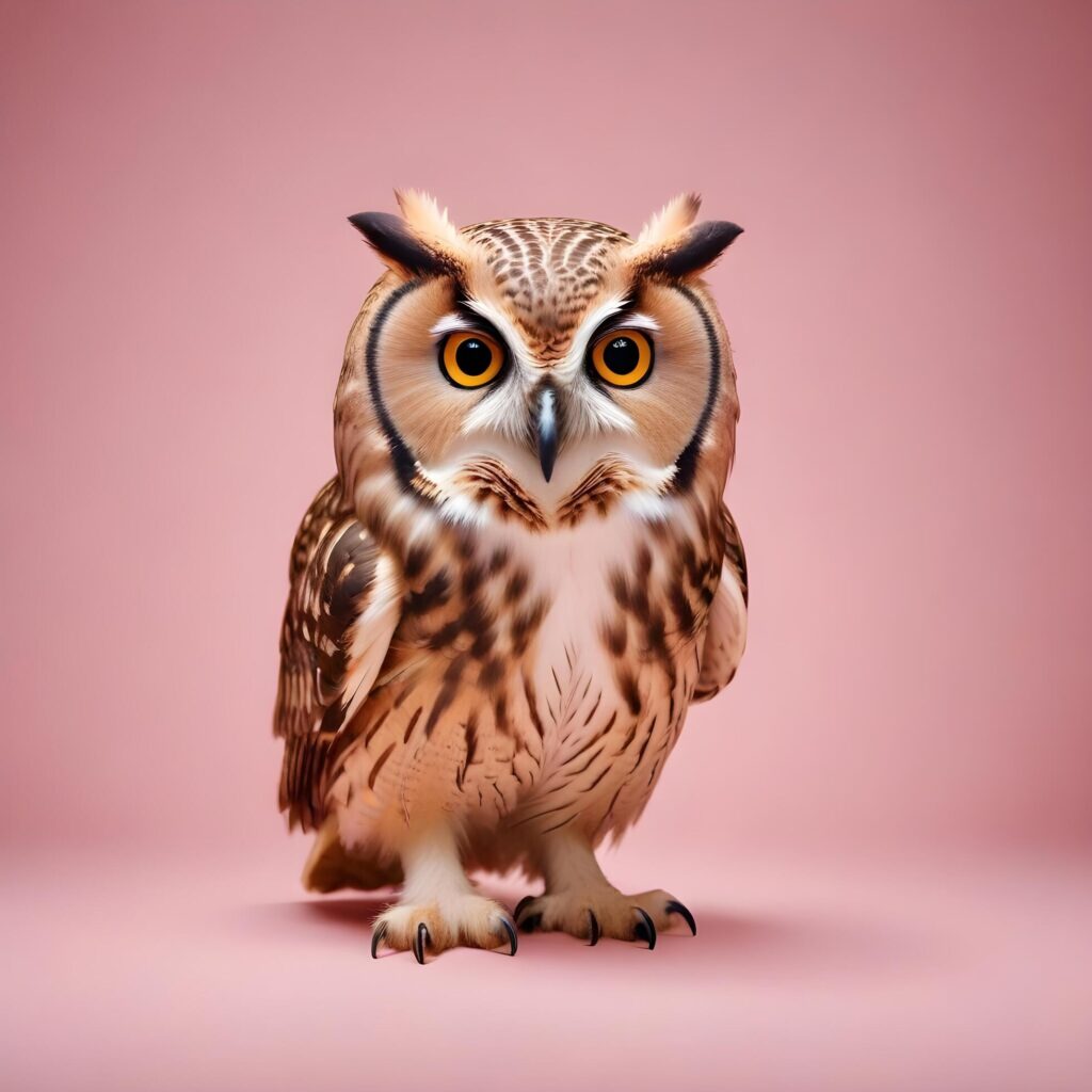 owl on lite background Stock Free