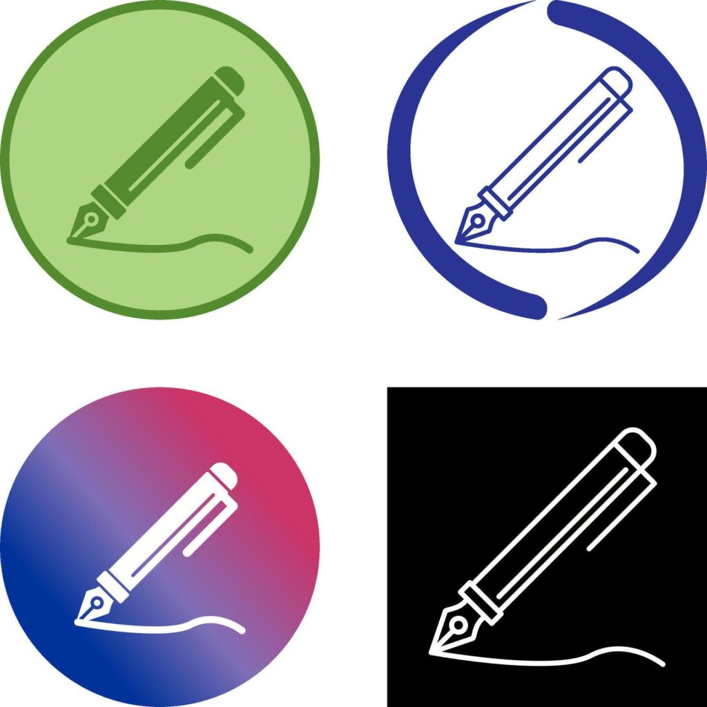 Pen Icon Design Stock Free