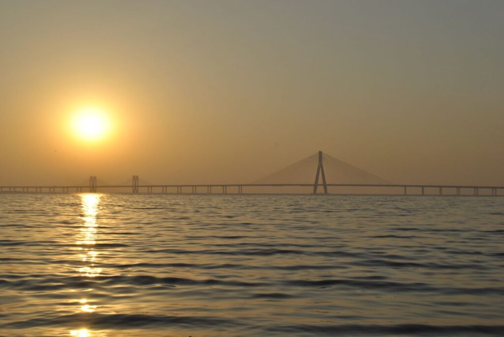 Bridge Mumbai Sunset Stock Free