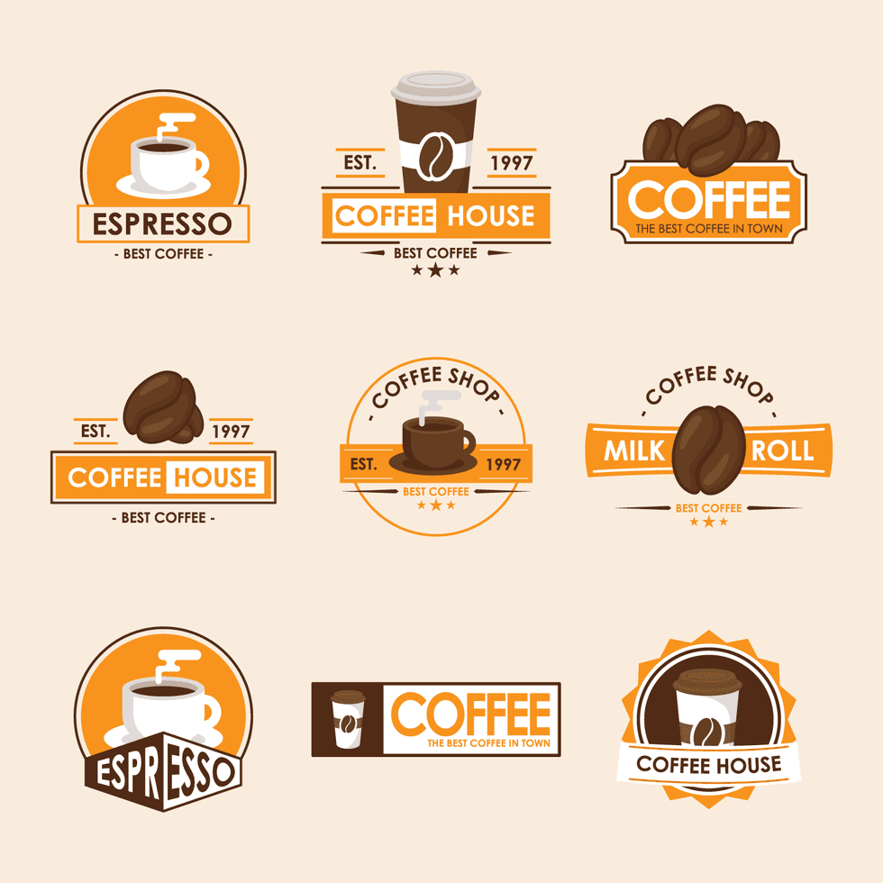 Coffee Shop Logo Stock Free and Free SVG