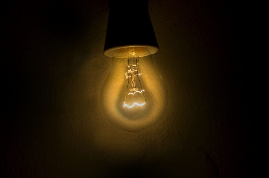 Vintage Lightbulb Light Glow Stock Free