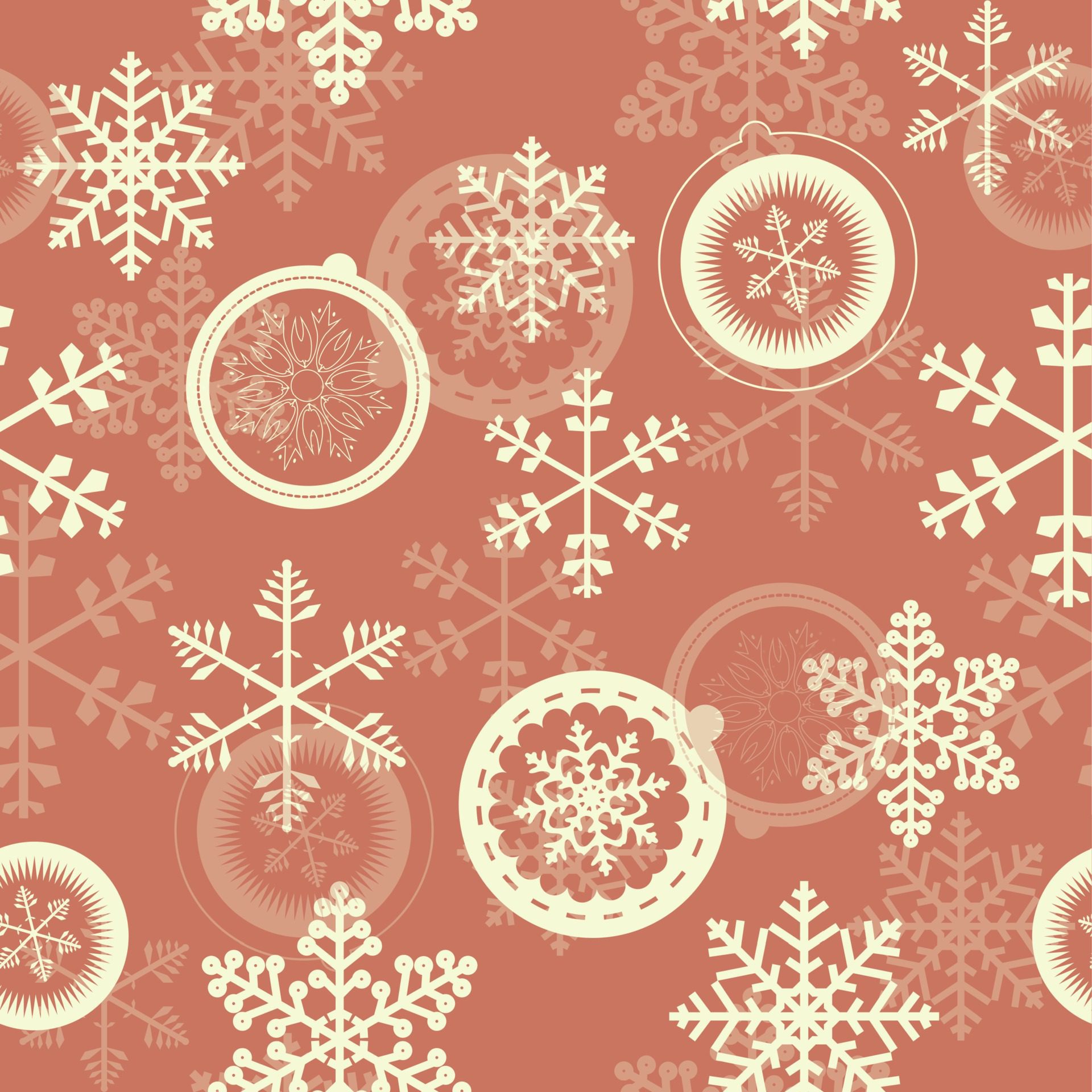 Winter Christmas New Year Seamless Pattern. Beautiful Texture Free Vector