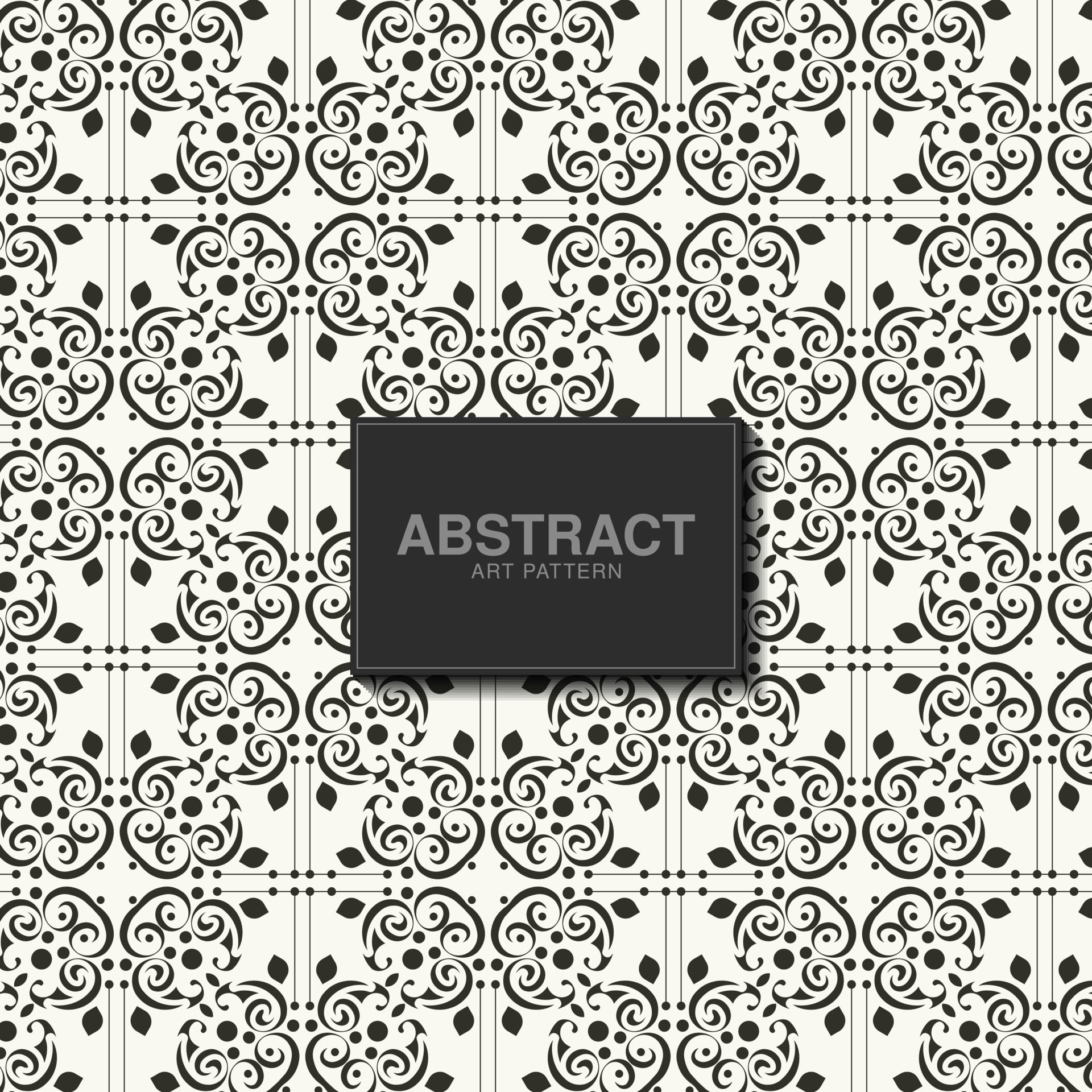 flat ornament line pattern design Free Vector