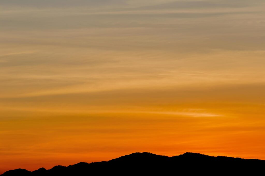 Beautiful sky at sunrise Natural background Stock Free