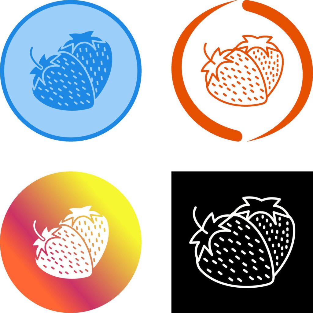 Strawberry Icon Design Stock Free