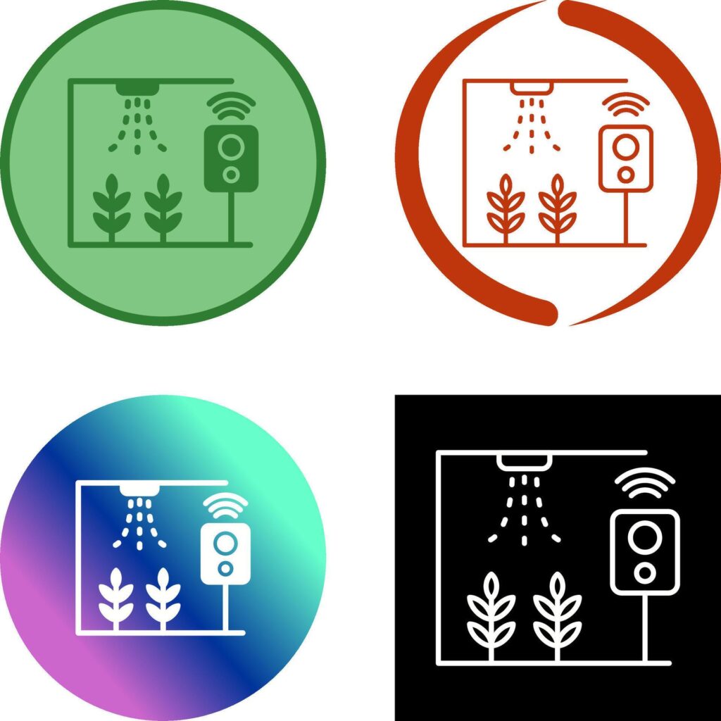 Smart Farm Icon Design Stock Free