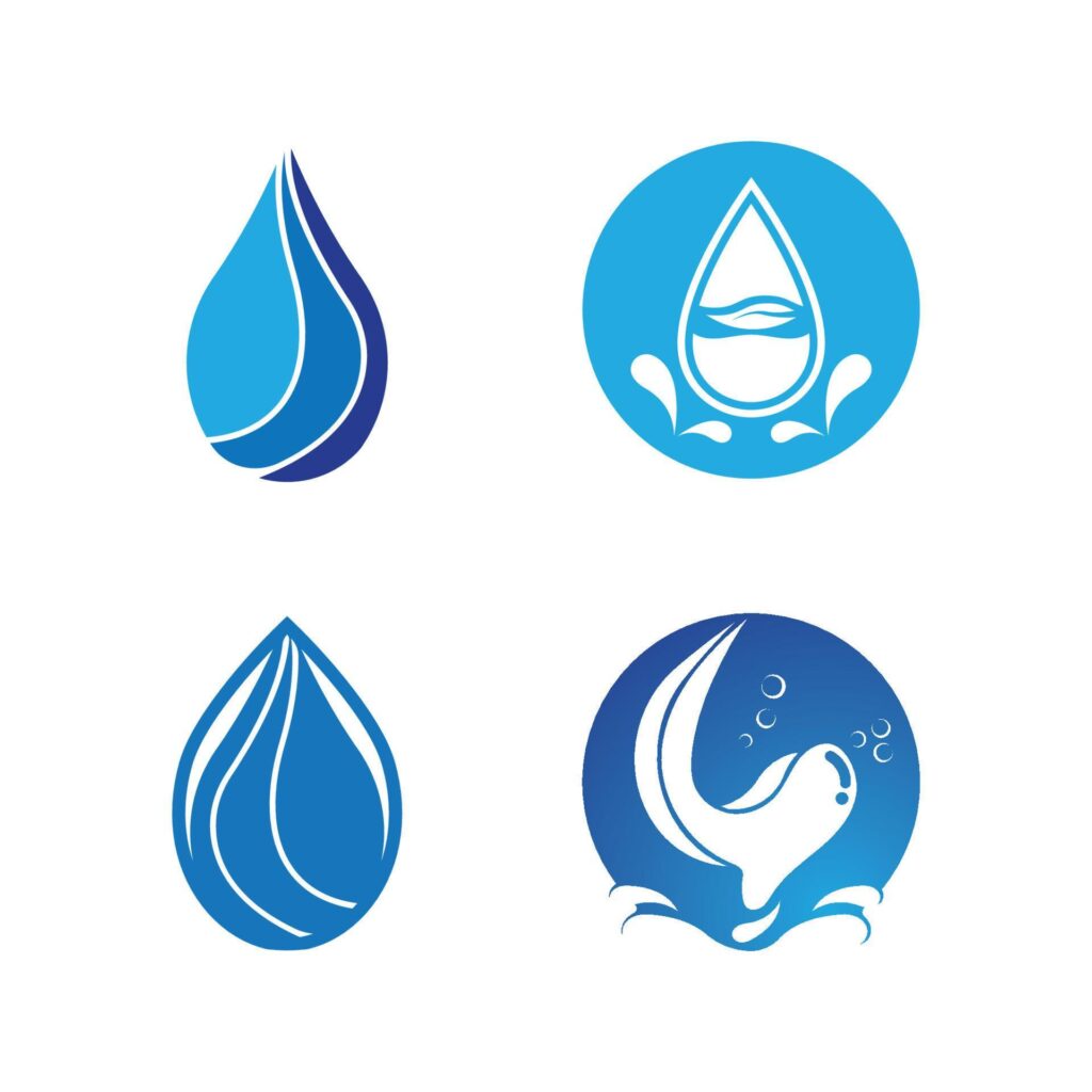 Water drop logo template vector Stock Free and Free SVG