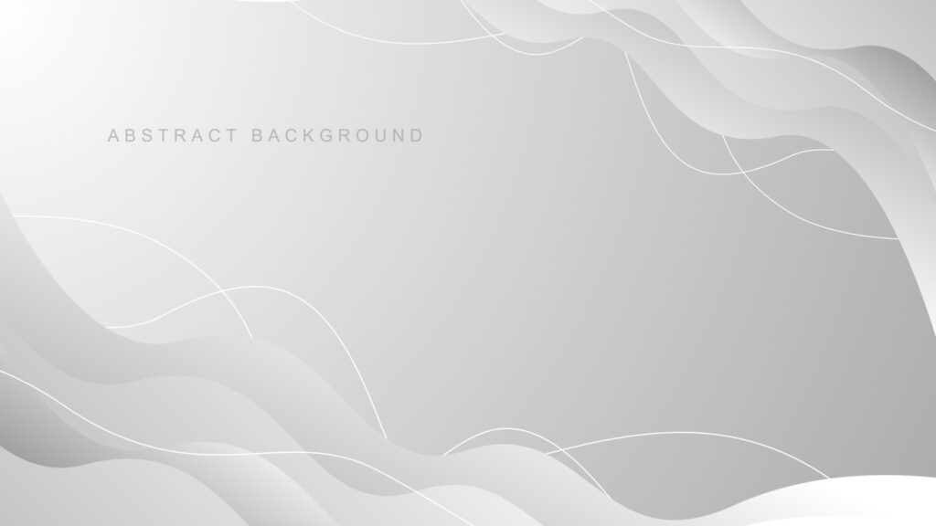 Gray lines futuristic background. Modern wavy white abstract background. illustration Free Vector