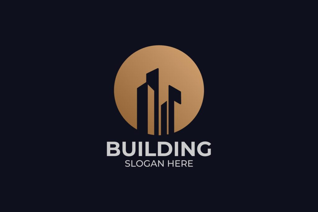 simple and minimalist building logo set Stock Free and Free SVG