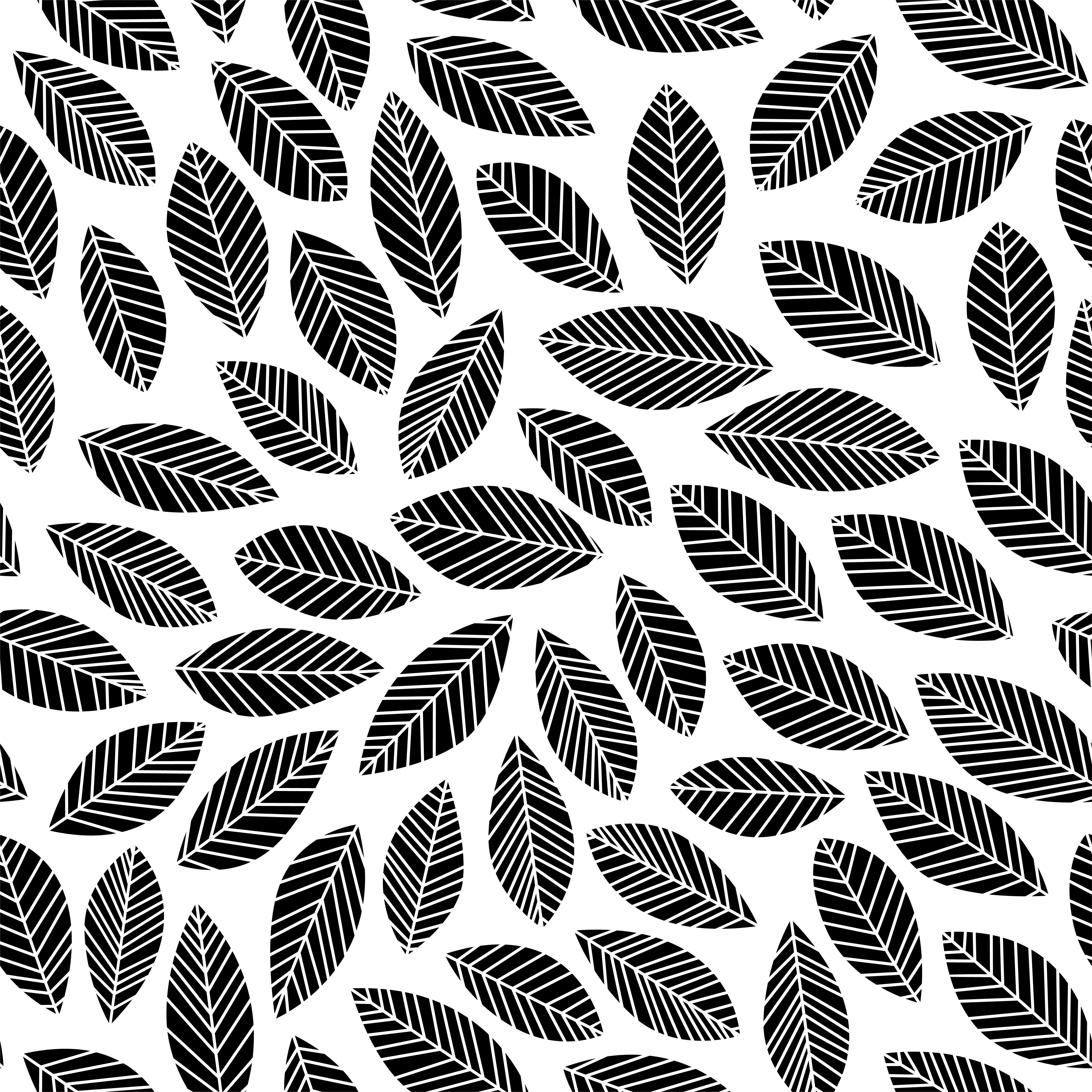 leaf floral botanical seamless pattern Free Vector