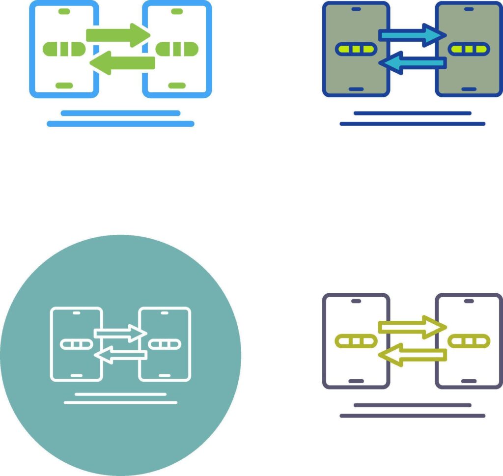 Data Synchronization Icon Design Stock Free