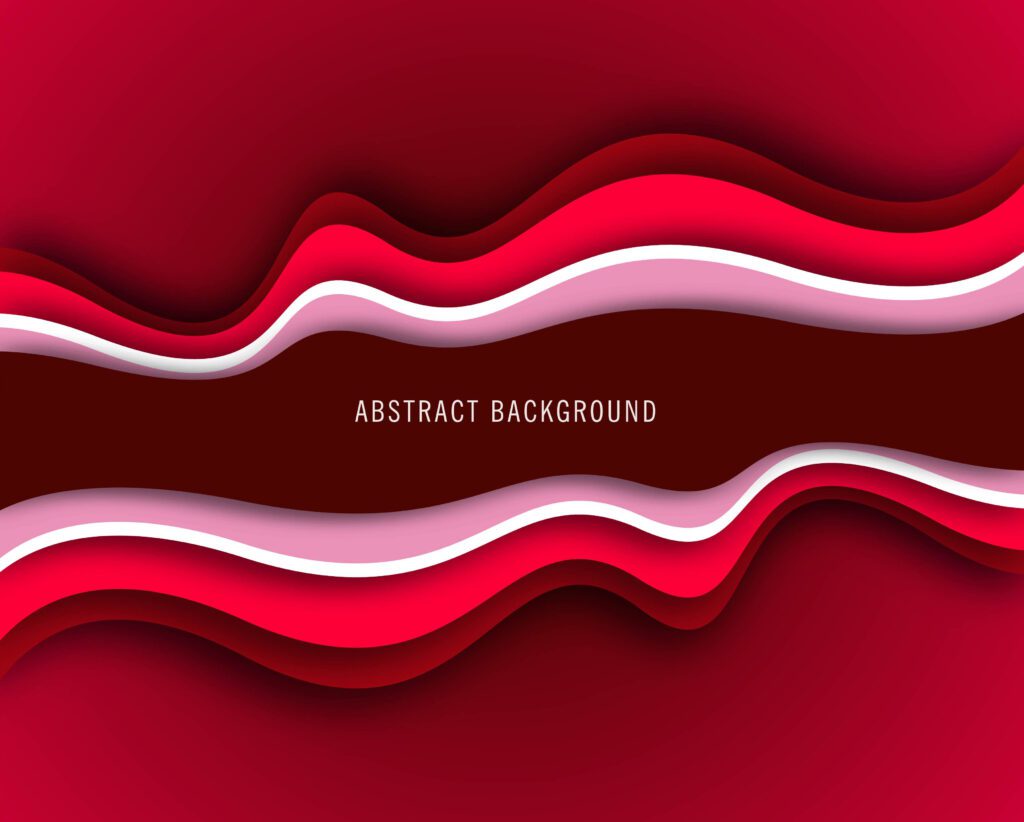 Abstract red creative wavy background vector Free Vector