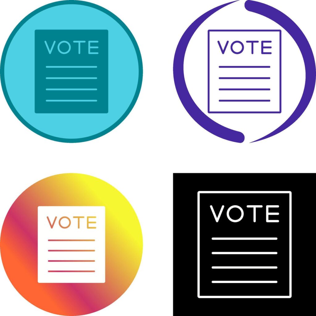 Vote Icon Design Stock Free