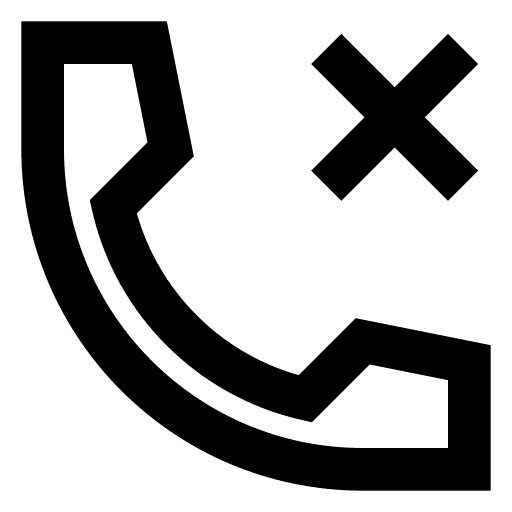 Phone, x icon