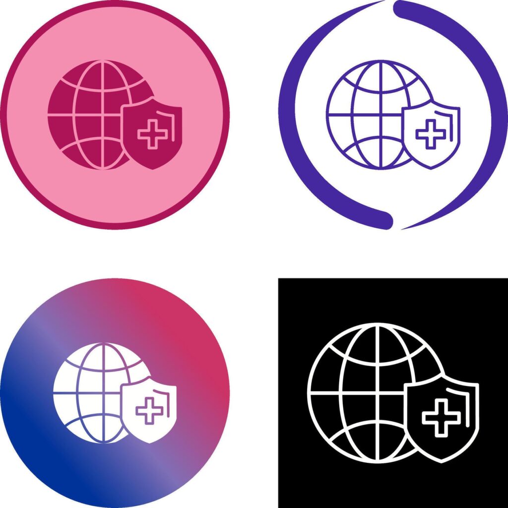 Global Protection Icon Design Stock Free